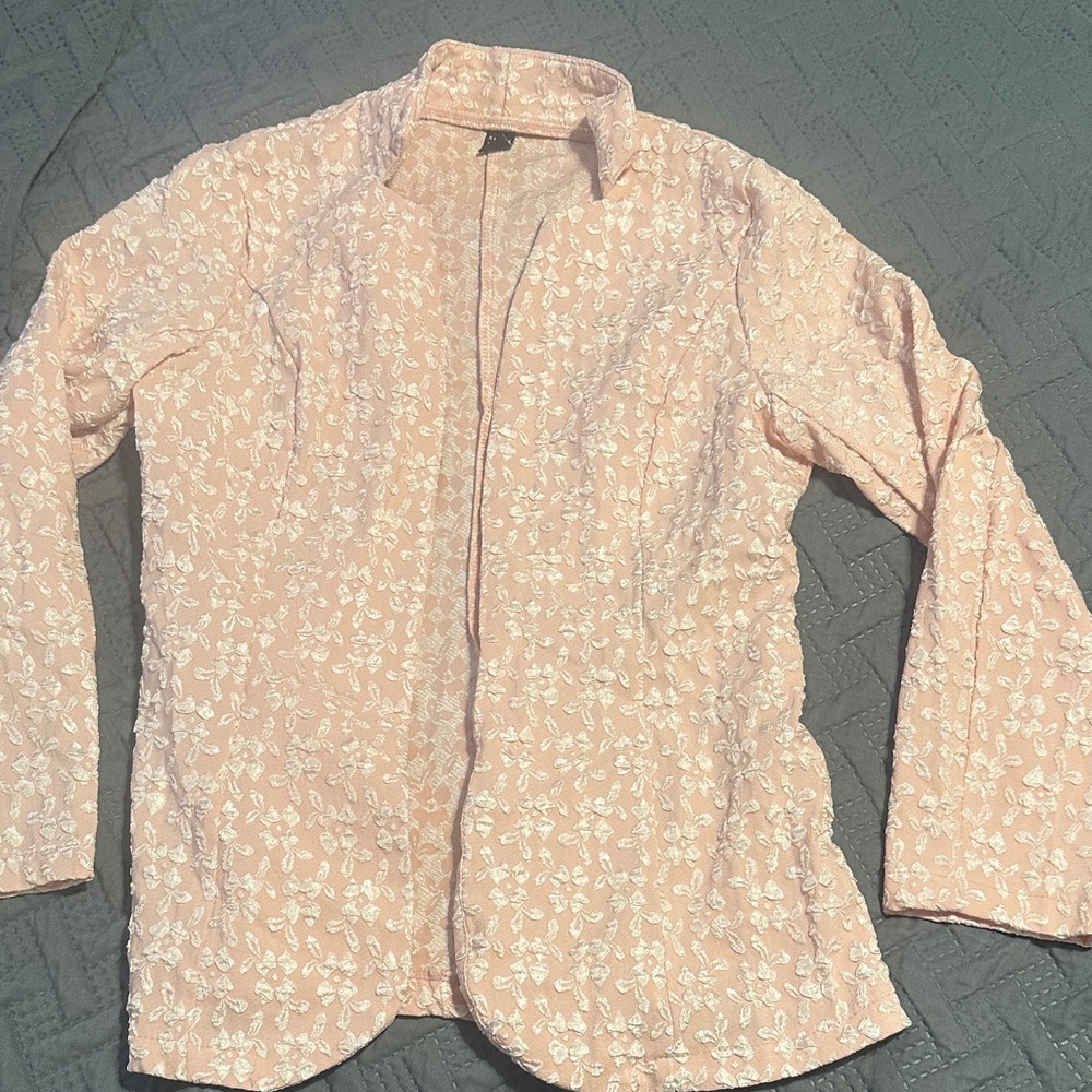 SHEIN Pink Textured Blouse